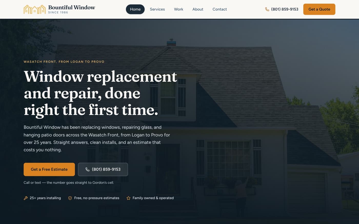 Bountiful Window homepage